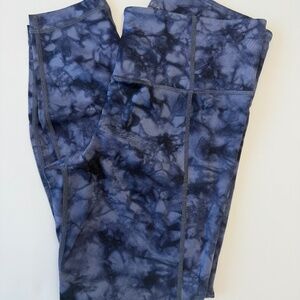 Athleta Salutation Tie Dye Tights Size M
